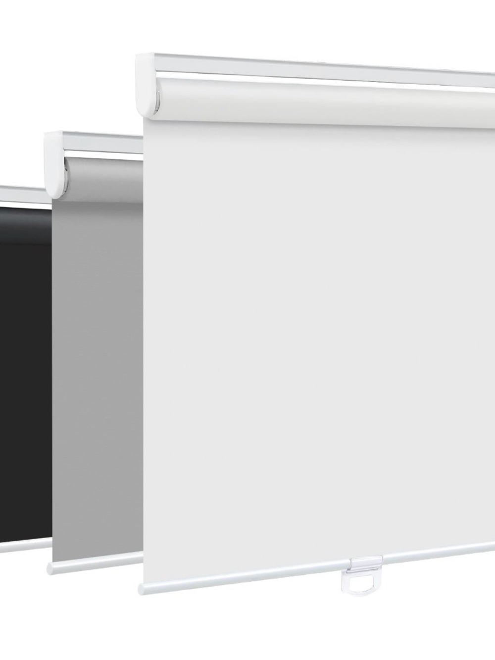 SEEYE Cordless Roller Shades - 64"W X 72"H, White
